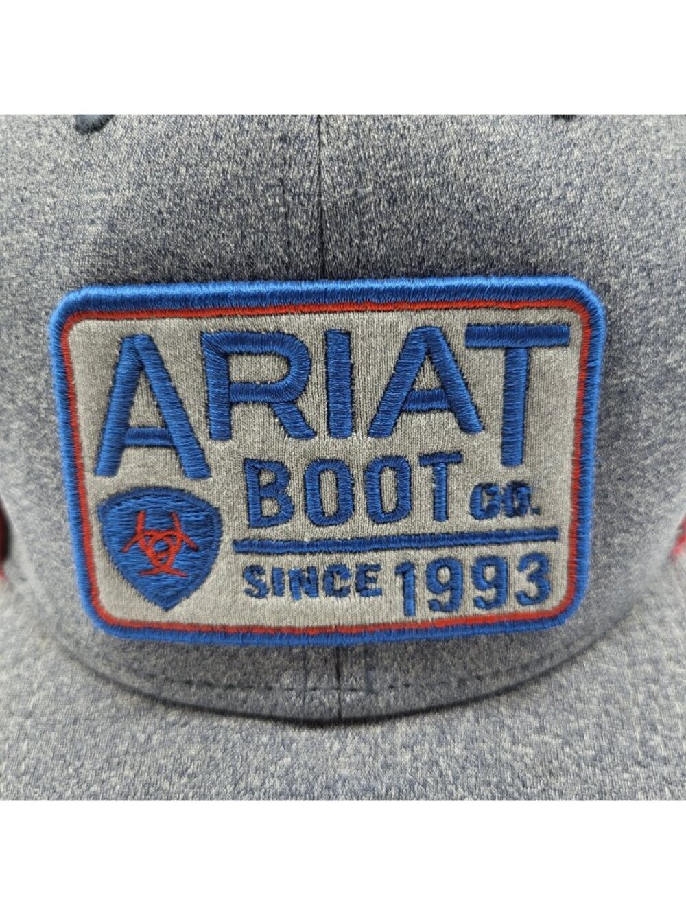 Ariat Since 1993 Hat Gray Adjustable Snapback Dad Cap Western Trucker